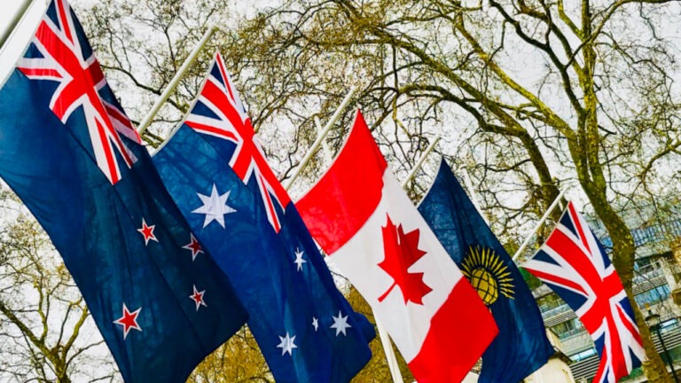 Canada Australia New Zealand United Kingdom Flags CANZUK International